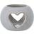 Hill Interiors White Ceramic Heart Cut-Out Round Tealight Candle Holder
