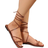 Shein Fairy Style Lace-Up Flat Sandals Women Roman Shoes