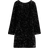 H&M Ladies Black Sequined deep-back dress