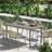 OutSunny Garden Table with Rust Resistant Metal Frame Dark Grey