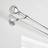 Dunelm Ashton Double Layer Extendable Metal Curtain Pole - Chrome