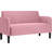 vidaXL Loveseat Rosa 109 cm Sammet Soffa 124cm 2-sits