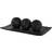 Creative Scents Black Marble Look Home Decor Bowl And Orb Set Decorative Item 4pcs