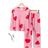 Shein pcsSet Girls Flannel Pajamas Thickened Warm Underwear Set FallWinter