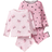 Shein pcsSet Baby Girl Cute Heart Kitty Pattern Ruffle Trim Crew Neck Long Sleeve Shirt And Pants Comfy Loungewear Set
