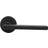 Wickes Milan Matt Black Round Rose Door Handle 1