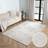 OHS Tufted Anti-Slip Indoor Carpet Rug 80 x 150 cm - Cream Grey 80x150cm