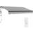 OutSunny 3 x 2.5m Electric Retractable Awning with Aluminium Frame Light Grey