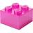 LEGO Storage Förvaringslåda 4 Knoppar Glitter Medium Viole