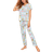 Shein Cartoon Print PJ Set Pajama Set With Eye Cover