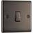 BG 10Ax Screwed Raised Plate Single Switch 2 Way Black Nickel