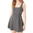 New Look Pinstripe Belted Pinny Dress - Grey
