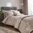 Catherine Lansfield Damask Jacquard and Pillowcase Set Duvet Cover Gold (200x135cm)