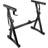 Liquid Stands Heavy Duty Adjustable Folding Z Style Keyboard Piano Stand, Steel, Size 3.8 H x 19.25 W in Wayfair Multi Color
