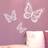 August Grove Butterflies Wall Sticker Set 3 Piece