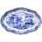 Spode Ovalt Räfflat Fat Blue Italian 21 cm Djup tallrik 21cm