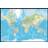 Incado Verdenskort Retro Plakat 70 x 100 cm Billede