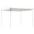 OutSunny Pergola Shade Cover Replacement Canopy 3m x 3m Cream