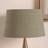 Pacific Lifestyle 18cm H x 30cm W Cotton Empire Lamp Pine Green Shade