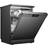 Living and Home Freestanding Large Dishwasher 60cm with 12 Place Settings Black
