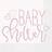 Unique Baby Shower Servietter Lyserød Hvid