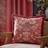 Morris & Co Strawberry Thief Embroidered Velvet Cushion Floral Complete Decoration Pillows Red