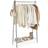 Williston Forge Dimmick 92.5cm Wide Silver Clothes Rack