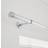 Dunelm Ribbed Extendable Metal Eyelet Curtain Pole - Chrome