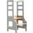 Duck Woodworks Verstellbarer Lernturm Grau