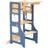 Duck Woodworks Klappbarer Lernturm und Hochstuhl Blau