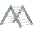 Duck Woodworks Climbing Triangle Floor Set Grey