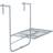 OutSunny Hanging Metal Wall Mount Desk Adjustable Folding Balcony Deck Table for Patio and Garden Grey Balcony Table