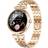 MTP Products AK73 Smart Watch til Kvinder med Rhinestone-rem i Rustfrit Stål Guld