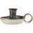 Ib Laursen Kammer Lysestage I Stentøj 2,2 cm L:14,5 D:11 H:6,5 cm Fyrfadsstage 6.5cm