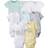 Gerber Baby 8-Pack Short Sleeve Onesies Bodysuits, Animals Green, Newborn