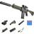 Funthy Soft Bullet Sniper Con Mirino Blaster Automatici In Schiuma 10 Proiettili, Pistole Giocattolo HK416 Fai-da-te Per Ragazzi Dai 6 Ai 13 Anni Regali Per Bambini Per Compleanno Halloween Natale-sabbia