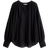 H&M Ladies Black Balloon-sleeved blouse