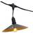 Lumisky Utomhus 10 Lampskärm Stål Vinty Light Hybrid LED Varm Vit 6 m Ljusslinga 10 Lampor