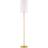 Homcom Elegant Metall Tygskärm 157 cm Guld Vit Golvlampa 157cm