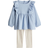 H&M Baby Blouse And Leggings Set - Blue