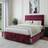 Bedmaster Luxury Chenille Universal Divan Base - Plum 150x200cm