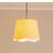 ValueLights Dutton Natural Scallop White Trim Large Lamp with LED Bulb Shade
