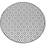 OHS Outdoor Rug Geometric Round Grey, White 170cm
