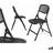 Gift Decor Folding Chair ZJ-Y59BL Black 59 x 50 x 82 cm