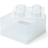 LEGO Storage Brick 4 Top Lid Glitter Translucent