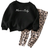 Shein pcs Baby Girl Letter Print Crew Neck Pullover Sweatshirt And Long Pants Set