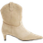 River Island Womens Beige Suede Kitten Heeled Western Boots