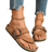Shein Women's Flat Sandals With Soft Cork Sole - Black