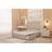 Somnior Austin Divan Bed Base with 2 Storage Drawers and Headboard Tweed Fabric - Natural - Single