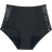 Libresse High Waist Floral Moderate Menstrual Panties - Black